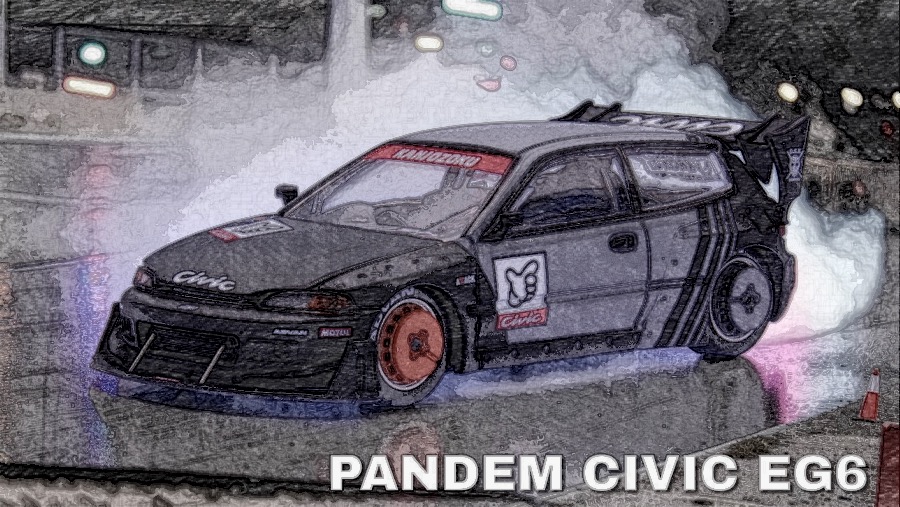 POP RACE PANDEM CIVIC EG6 レビュー ポップレース　パンデム シビック EG6 レビュー