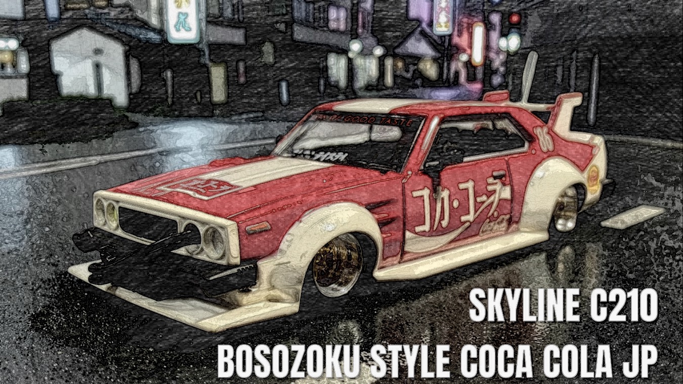 POPRACE SKYLINE C210 BOSOZOKU STYLE COCA COLA JP レビュー