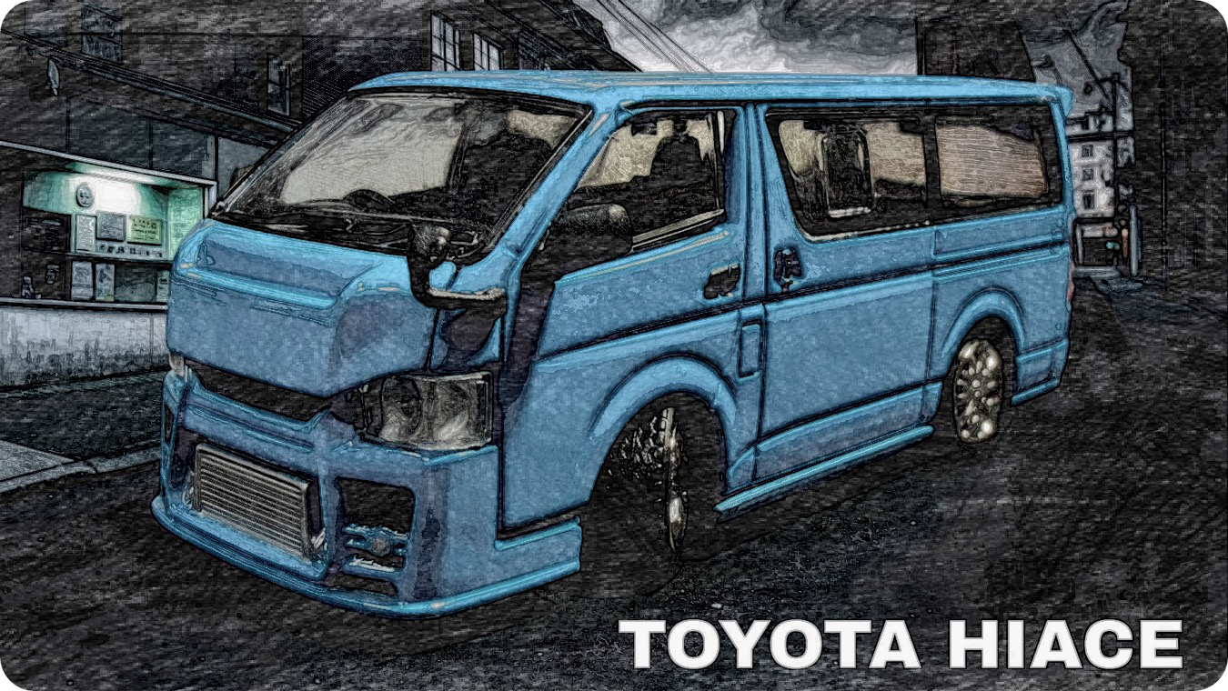 BM CREATIONS トヨタ 2015 ハイエース KDH200V ブルー カスタム (RHD) レビュー