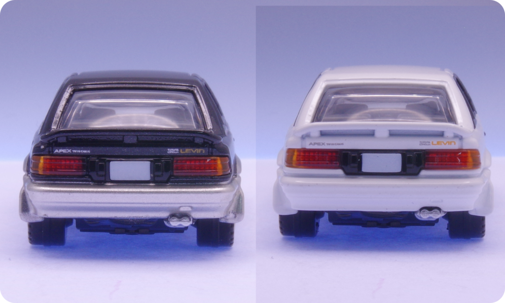 トミカプレミアム No.13 トヨタ カローラ レビン（AE92） レビュー リア比較